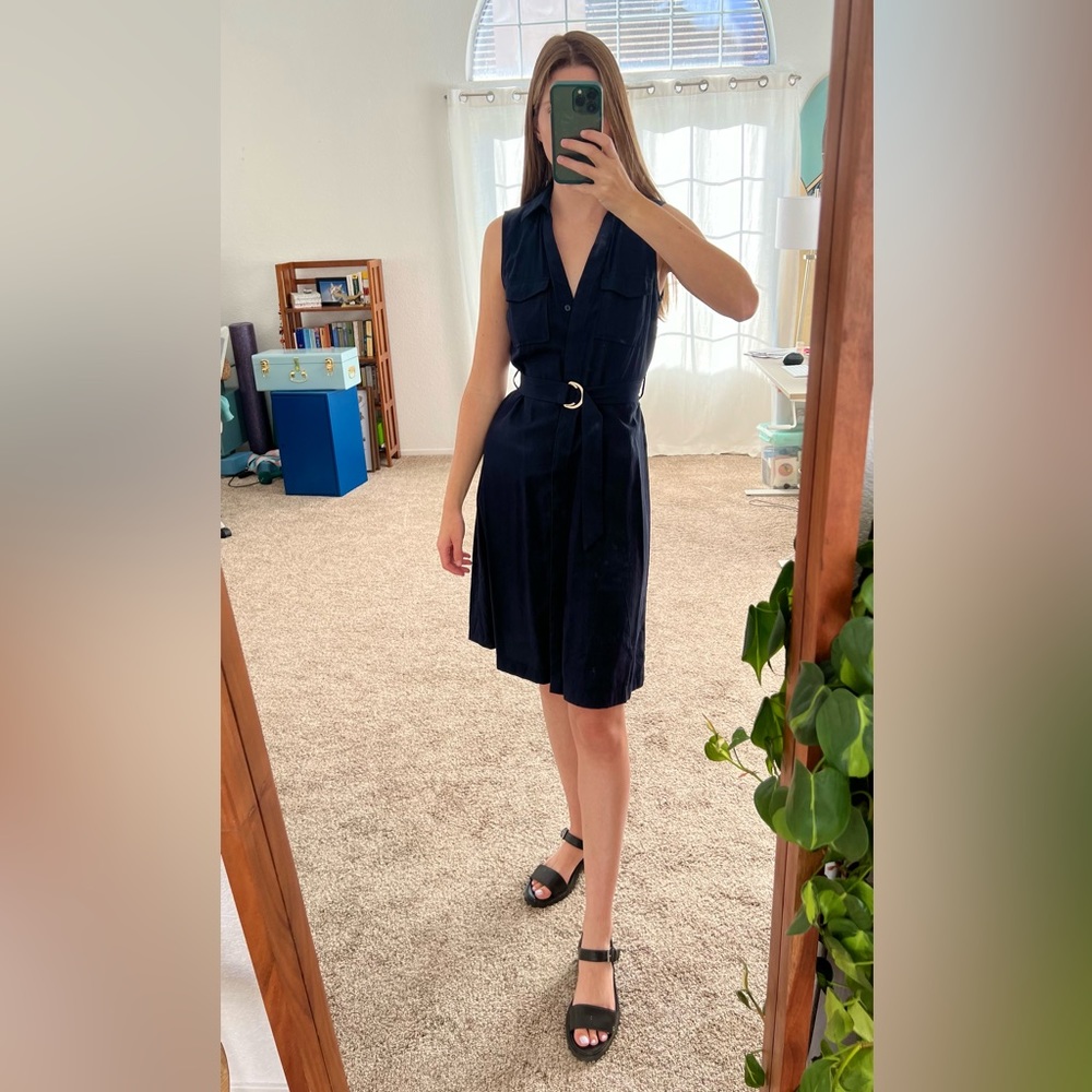 H&M Navy Blue Utility Dress